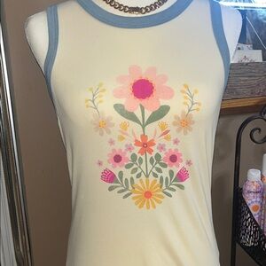 Natural Life Folk Floral Tank